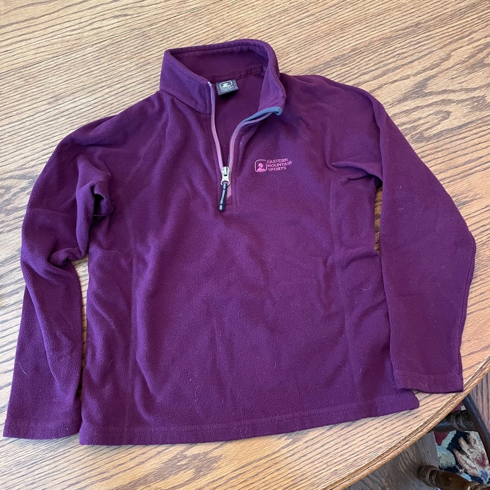 Eastern mountain sports girls Fleece 3/4 zipper